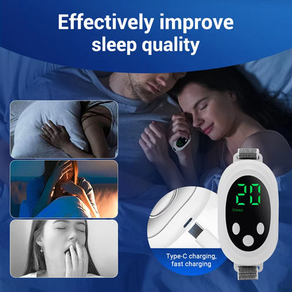Micro-Current Smart Sleep Device - Handheld Sleep Aid for Stress Relief, Anxiety Management, and Insomnia Improvement