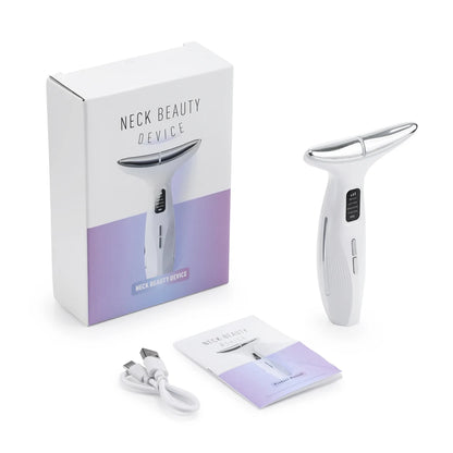 Face Neck Lift Beauty Device EMS Facial Massager LED Light Therapy Double Chin Remover Skin Rejuvenation Tightening Machine