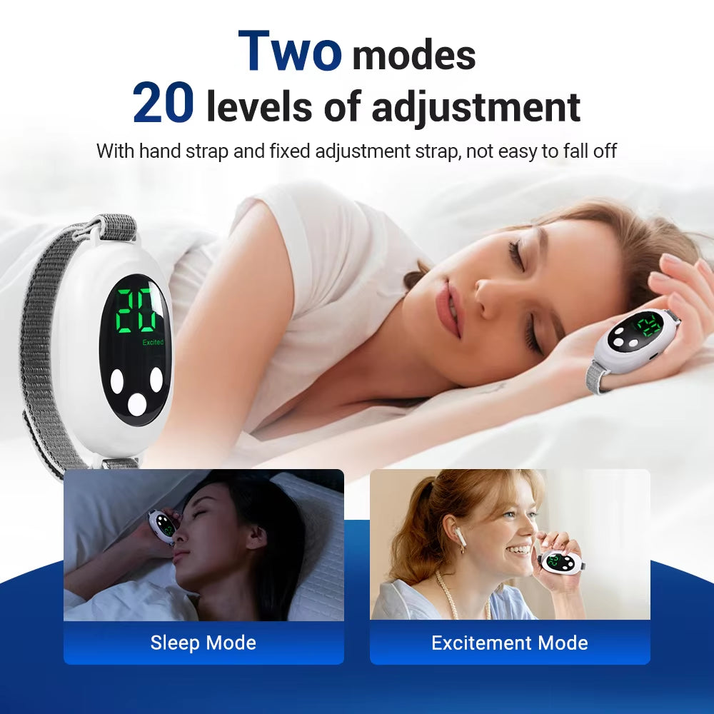 Micro-Current Smart Sleep Device - Handheld Sleep Aid for Stress Relief, Anxiety Management, and Insomnia Improvement